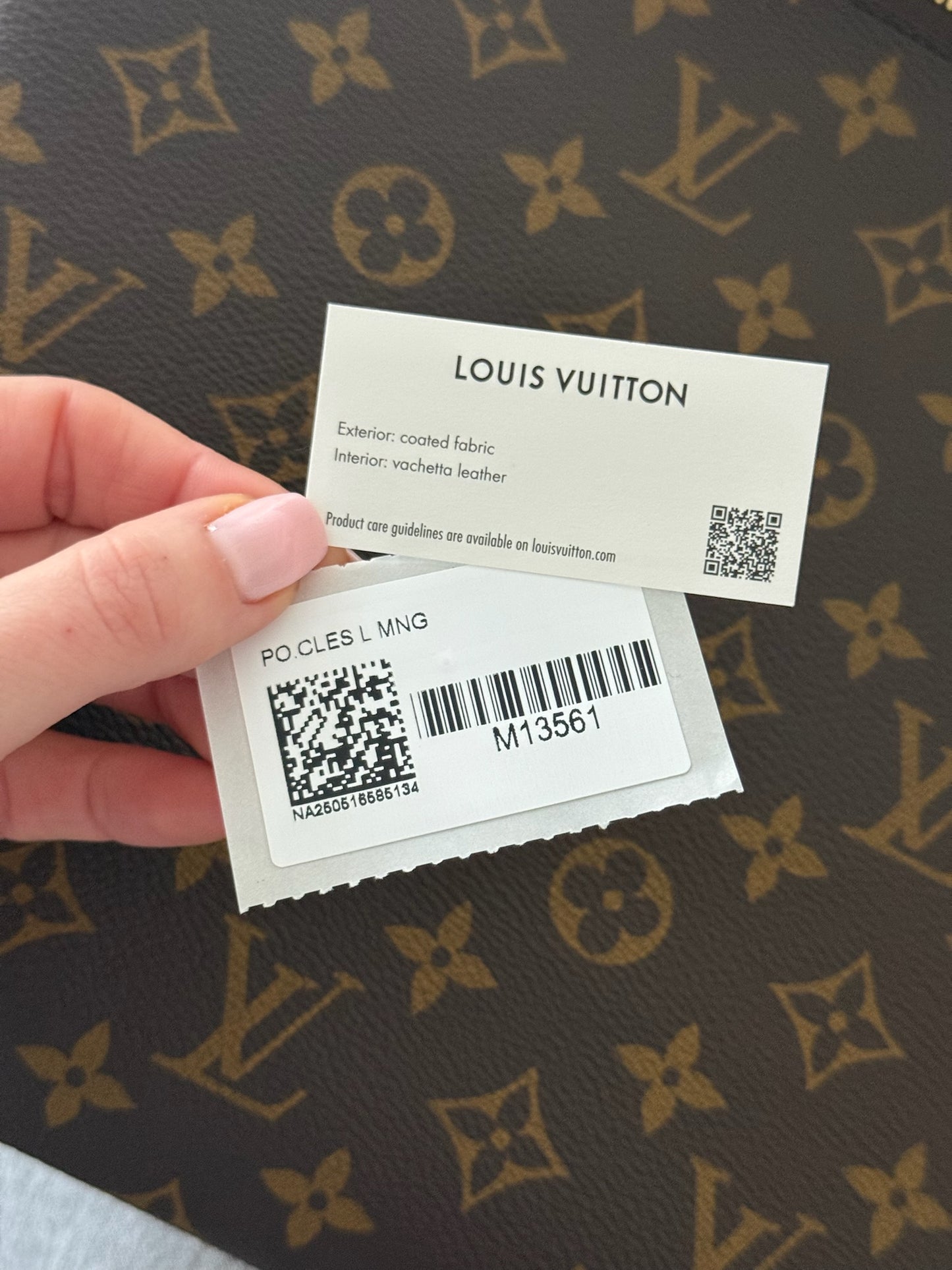 Louis Vuitton L Key Pouch- Brand New