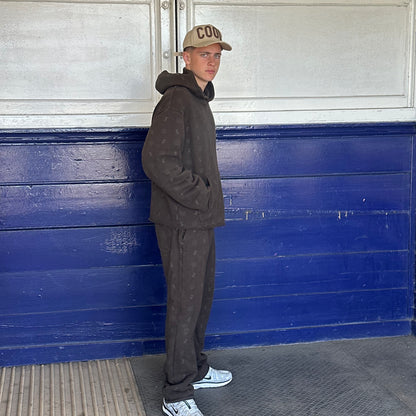 Honor The Gift Brown Monogram An Ode To An Inner City Tracksuit – Large Hoodie / Medium Bottoms