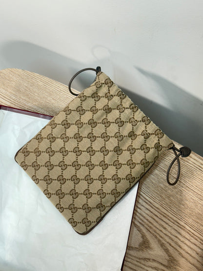 Gucci Beige & brown Minuet pouch charm