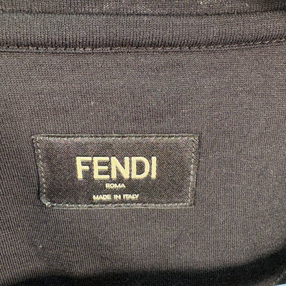 Fendi Black Stitch Logo T-Shirt – UK Small