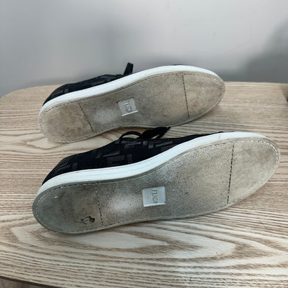 Fendi Black FF Insert Trainers – UK 8