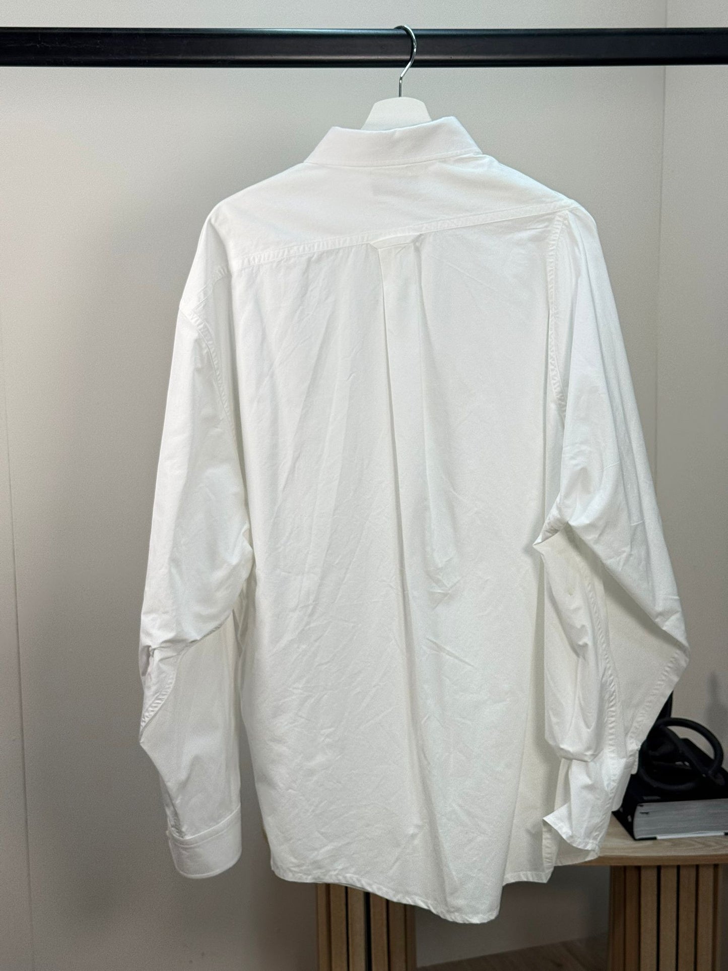 Balenciaga White Unifit Collared Shirt - Small