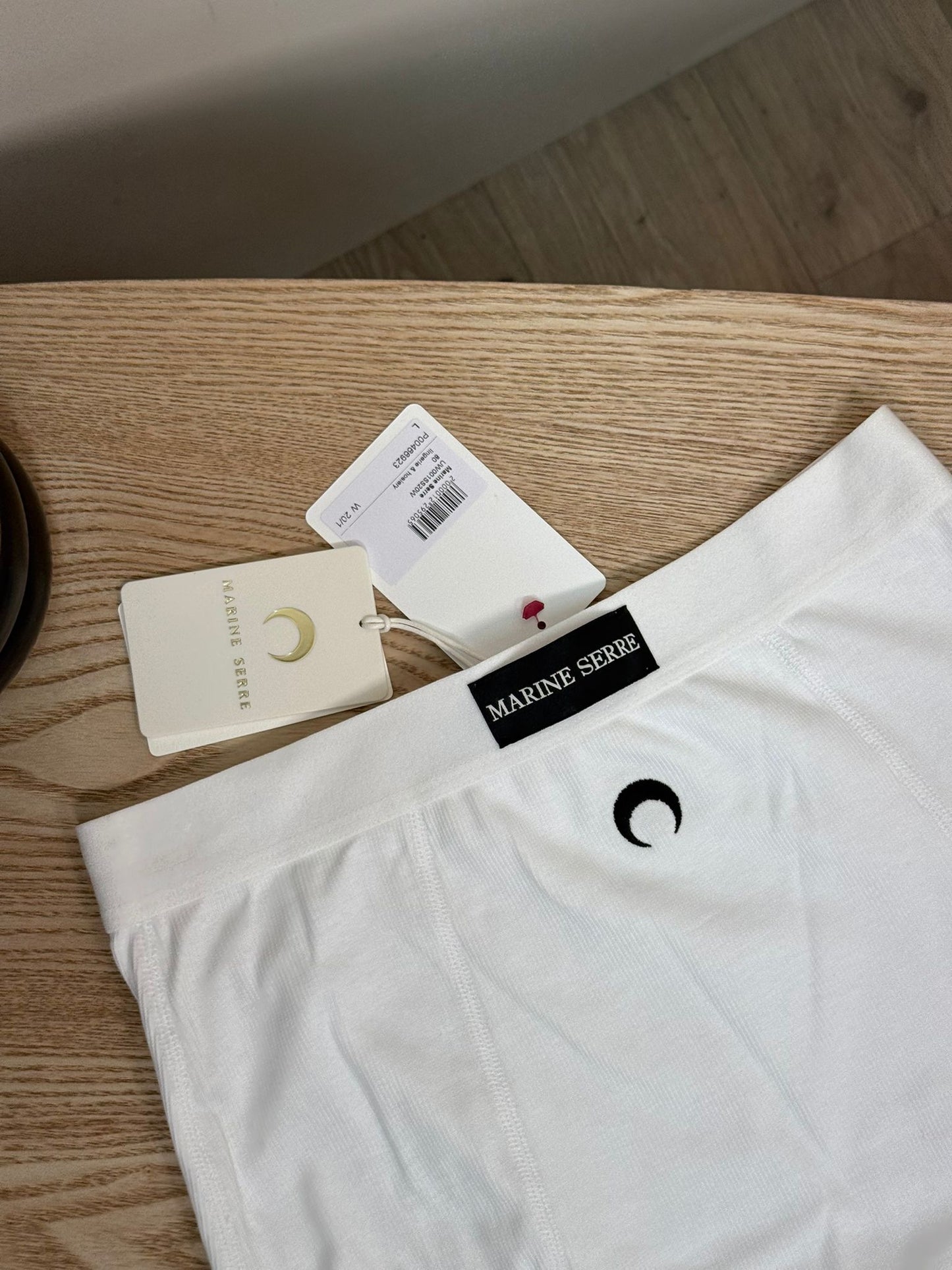 Marine Serre White Logo High-Waisted Underpants - New In Tags Large