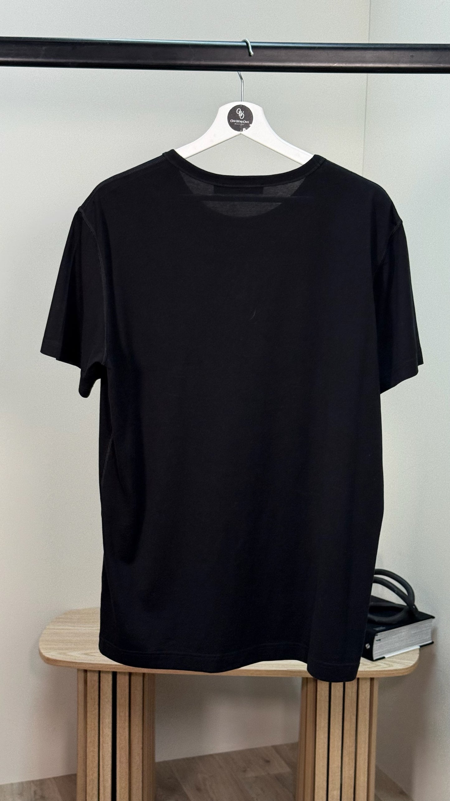 Dolce Gabbana Black Plaque T-shirt - 52/XL