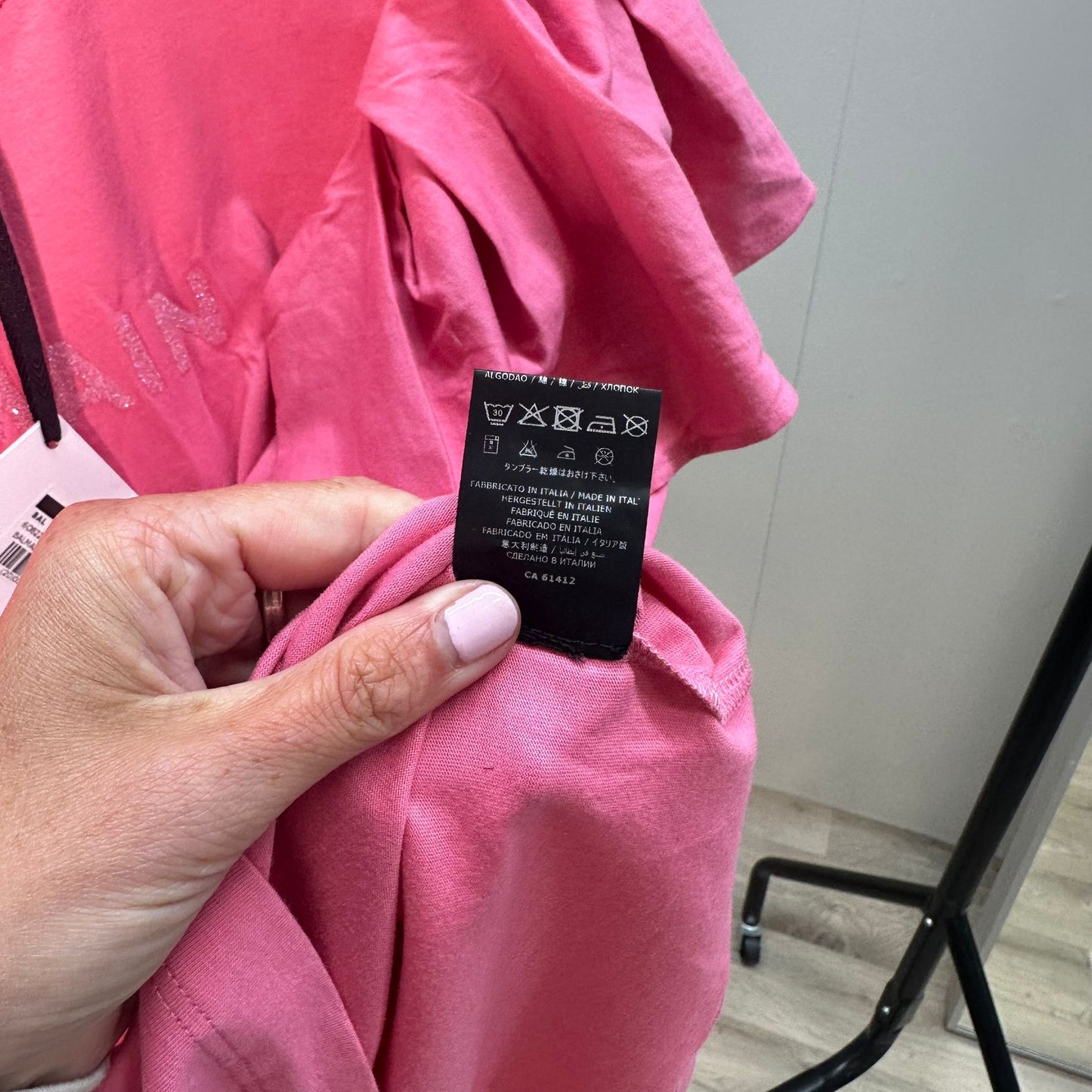 Kids Balmain Pink Frill T-Shirt – New In Tags Age 12