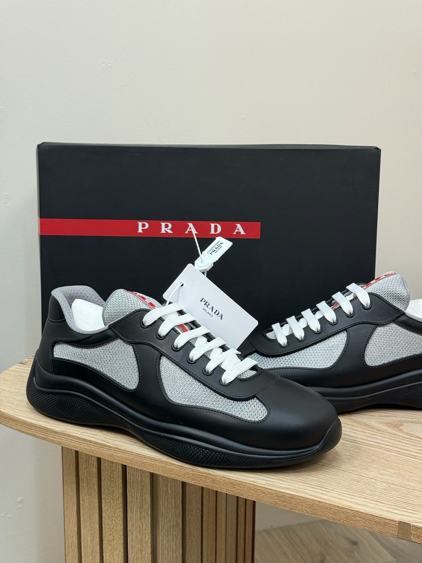 Prada America Cup Soft Rubber Trainers Brand New In Box UK 12
