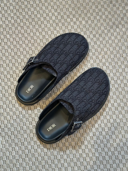 Dior Dior Aqua Mule Black Dior Oblique Jacquard – EU 43/ UK 9