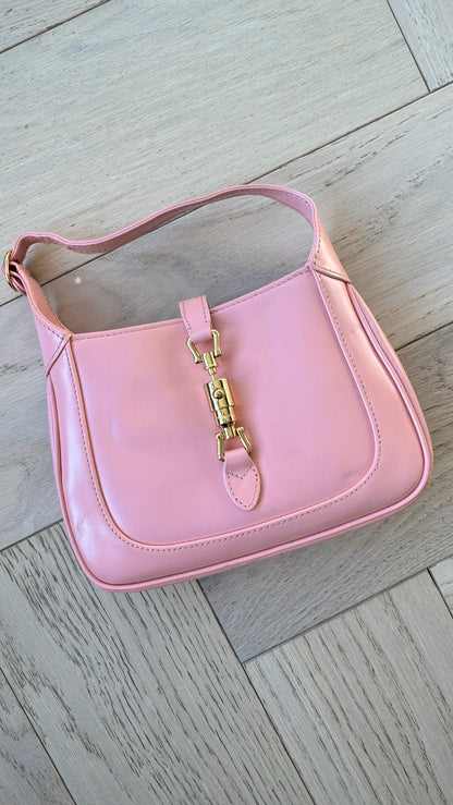 Gucci Jackie 1962 Pink Leather Handbag