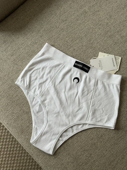 Marine Serre White Logo High-Waisted Underpants - New In Tags Large