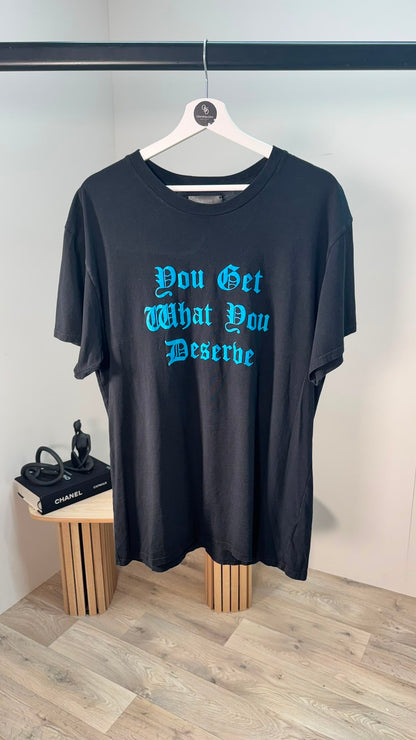 Amiri Black You Get What You Deserve T-shirt– Small