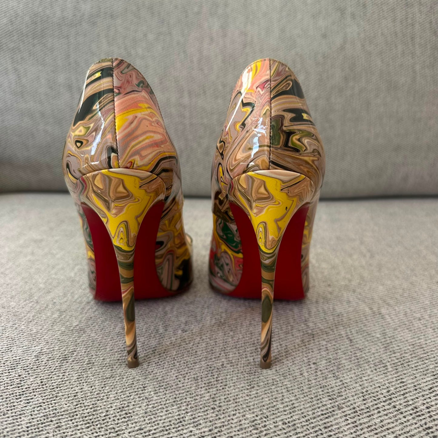 Christian Louboutin Marble Print Pigalle Heels – EU 36 / UK 3
