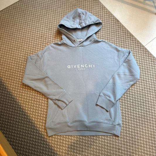 Givenchy Blue & White Distressed Jumper - XS