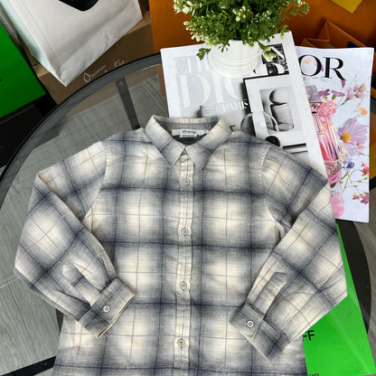 Kids Bonpoint Blue Check Shirt (Age 4)