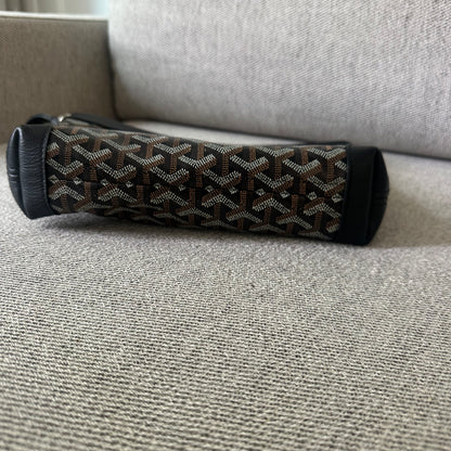 Goyard Black & brown Conti Coated Canvas clutch bag