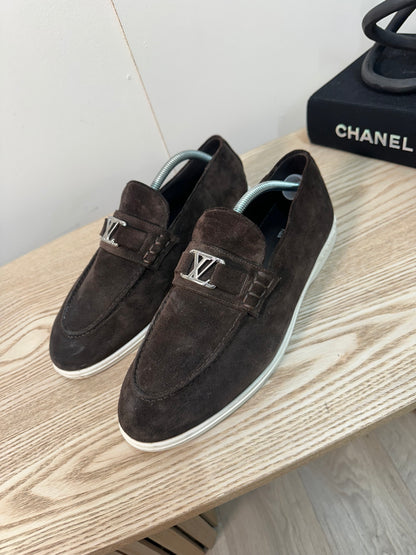 Louis Vuitton Brown Estate Loafers – 8.5