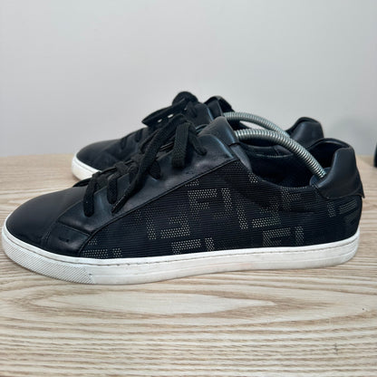 Fendi Black FF Insert Trainers – UK 8
