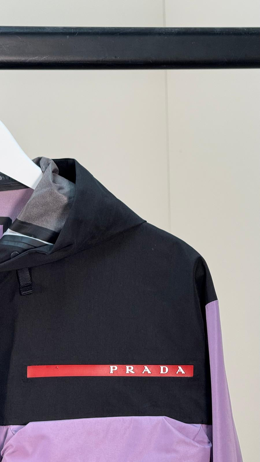 Prada Purple Linea Rossa Cropped Jacket - Medium