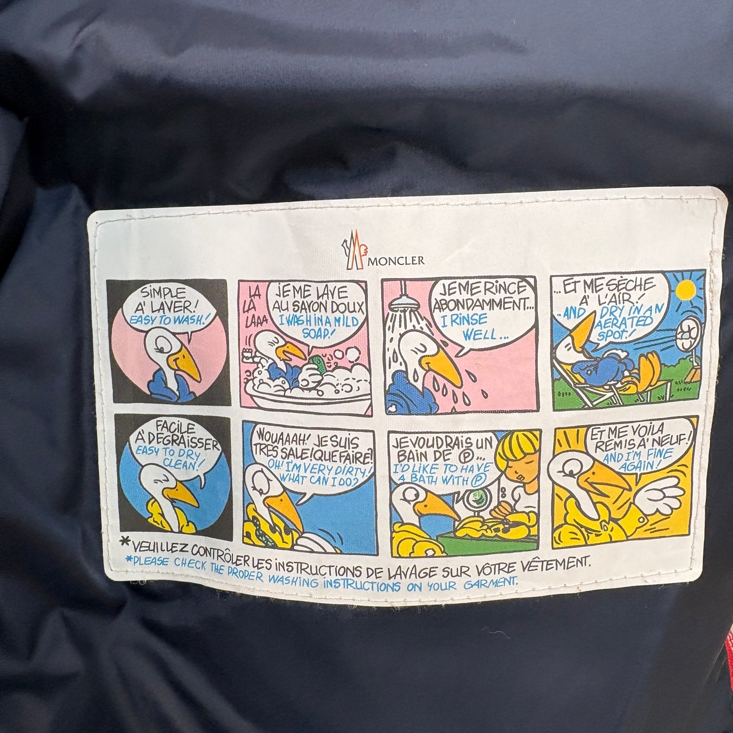 Moncler Navy Puffer Coat – 12Y