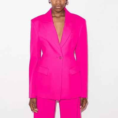 The Attico Pink Suit Jacket And Trouser Set – IT 40 8-10