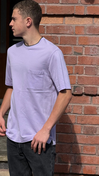 Hermes Lilac H Logo T-Shirt - medium