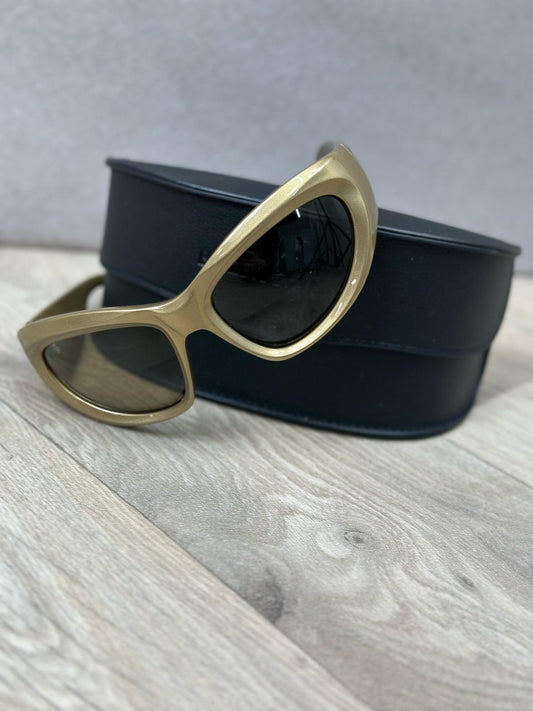 Balenciaga Gold Shield 
sunglasses