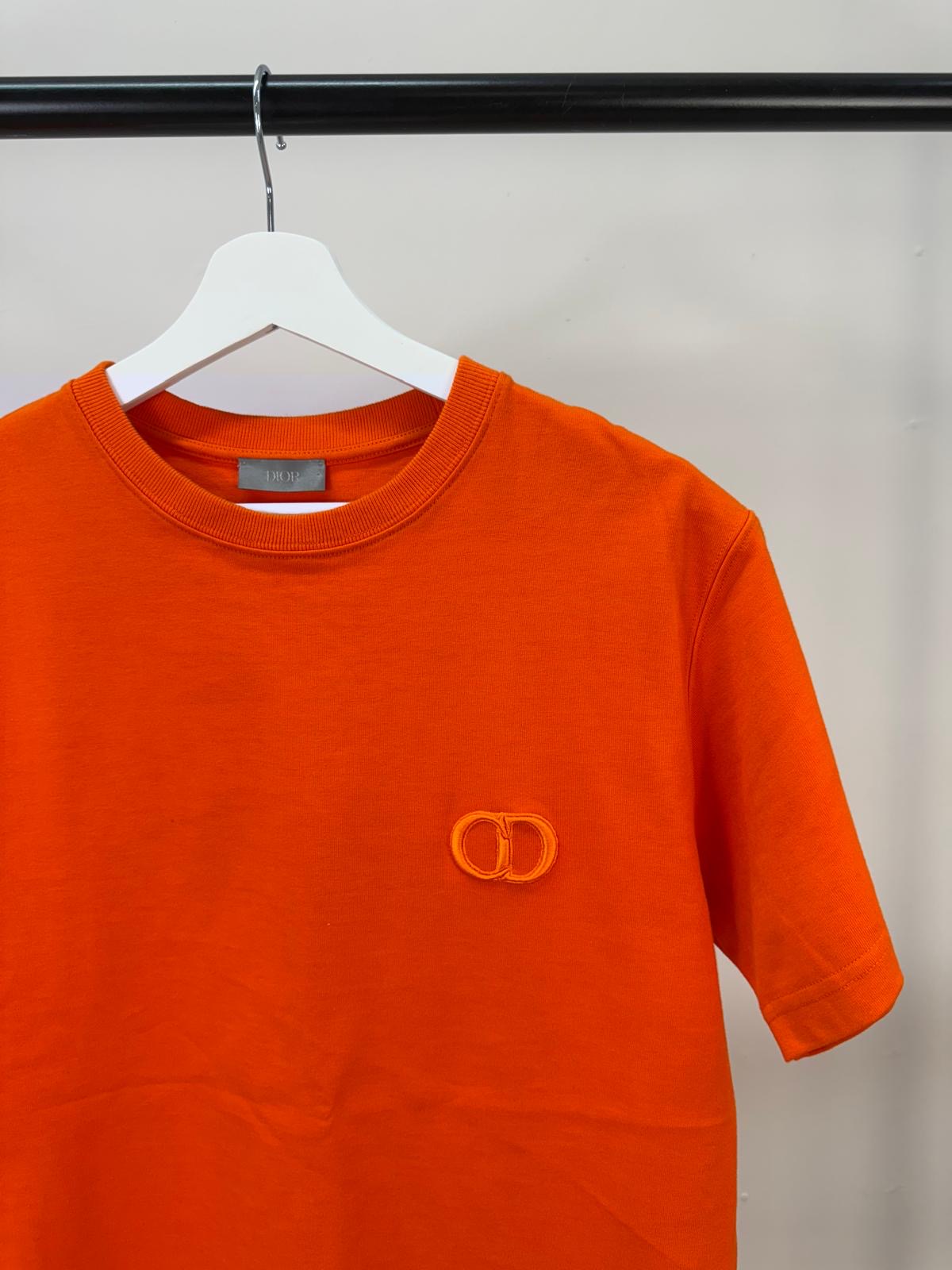 Dior Orange CD Logo T-Shirt - XS