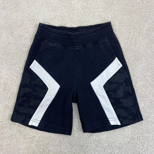 Kids Neil Barrett navy and white camo sweatshorts (Age 6)