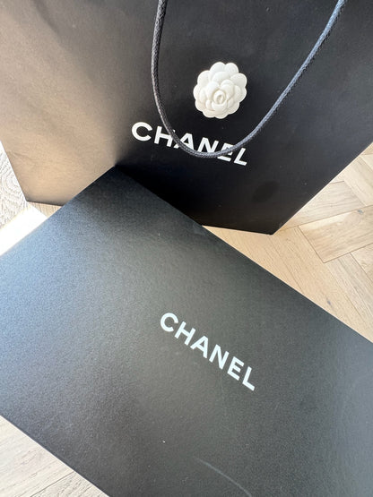Chanel Black shearling flat mules with pouch - UK 8, EU 42