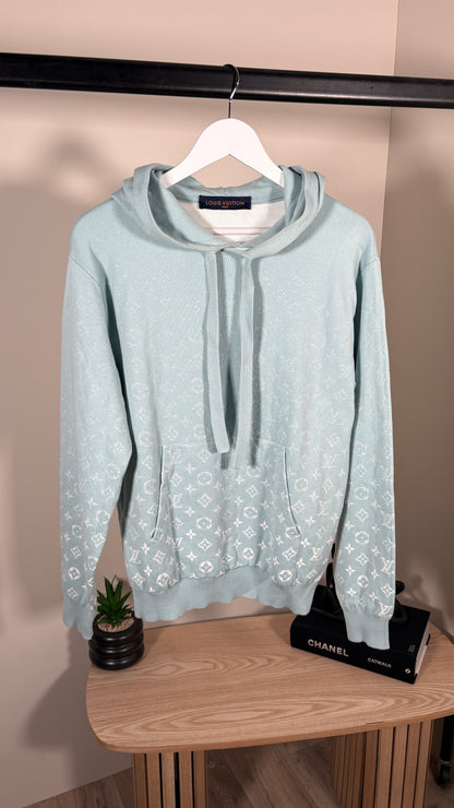 Louis Vuitton Pale Blue Monogram Hoody – XS