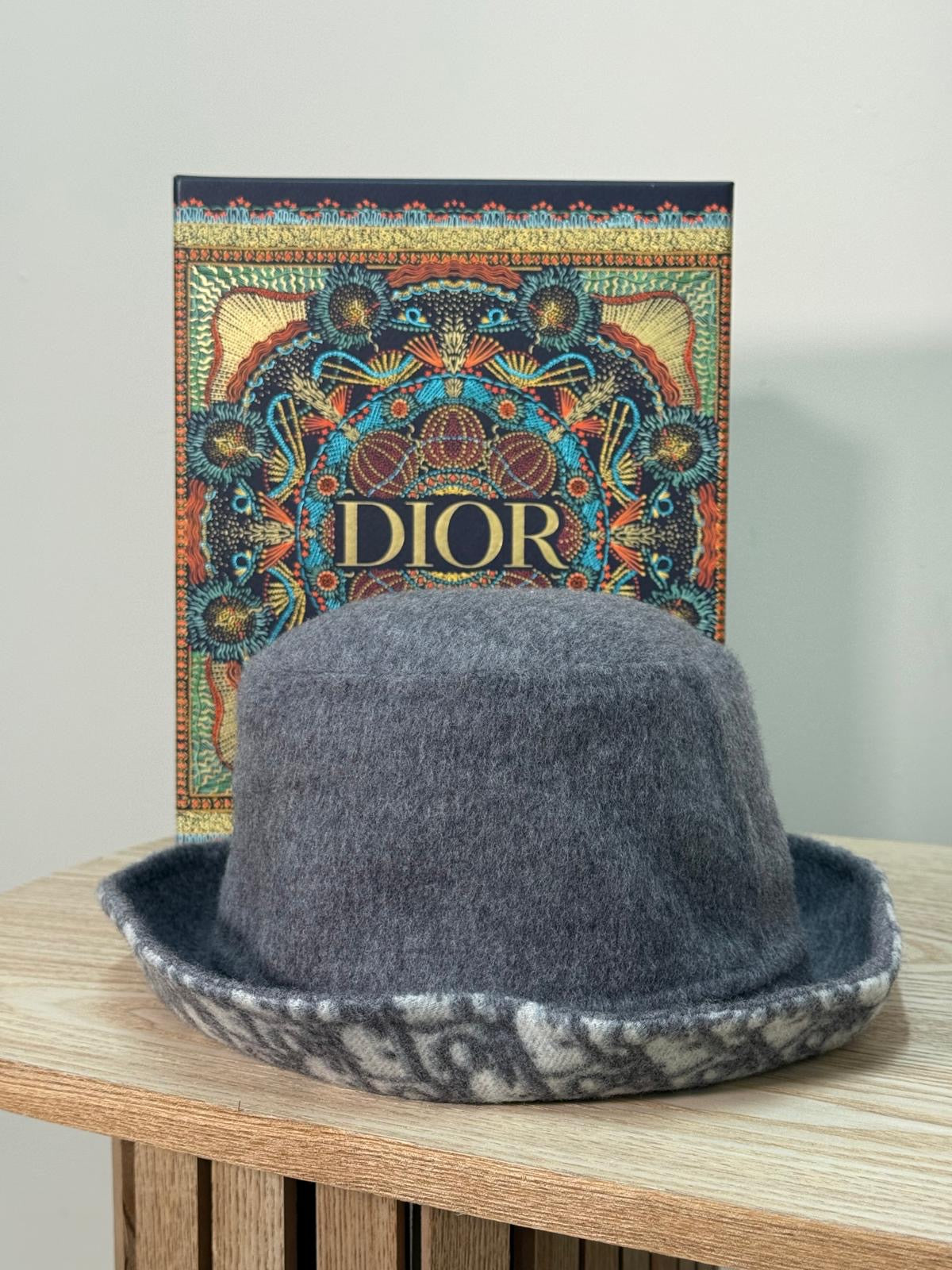 Dior Grey Wool Bucket Hat - Size 58
