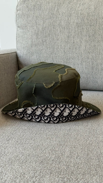 Dior Green Camouflage Bucket Hat - Size 58