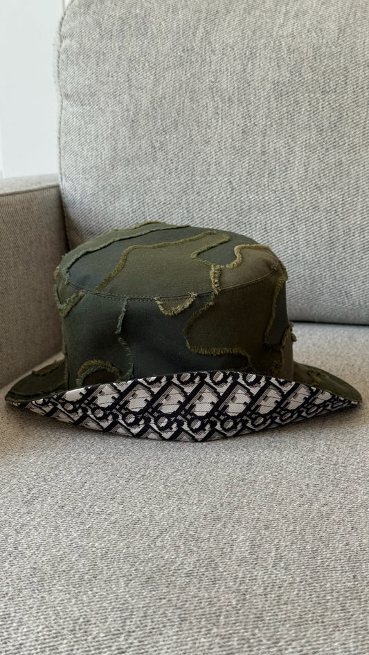 Dior Green Camouflage Bucket Hat - Size 58