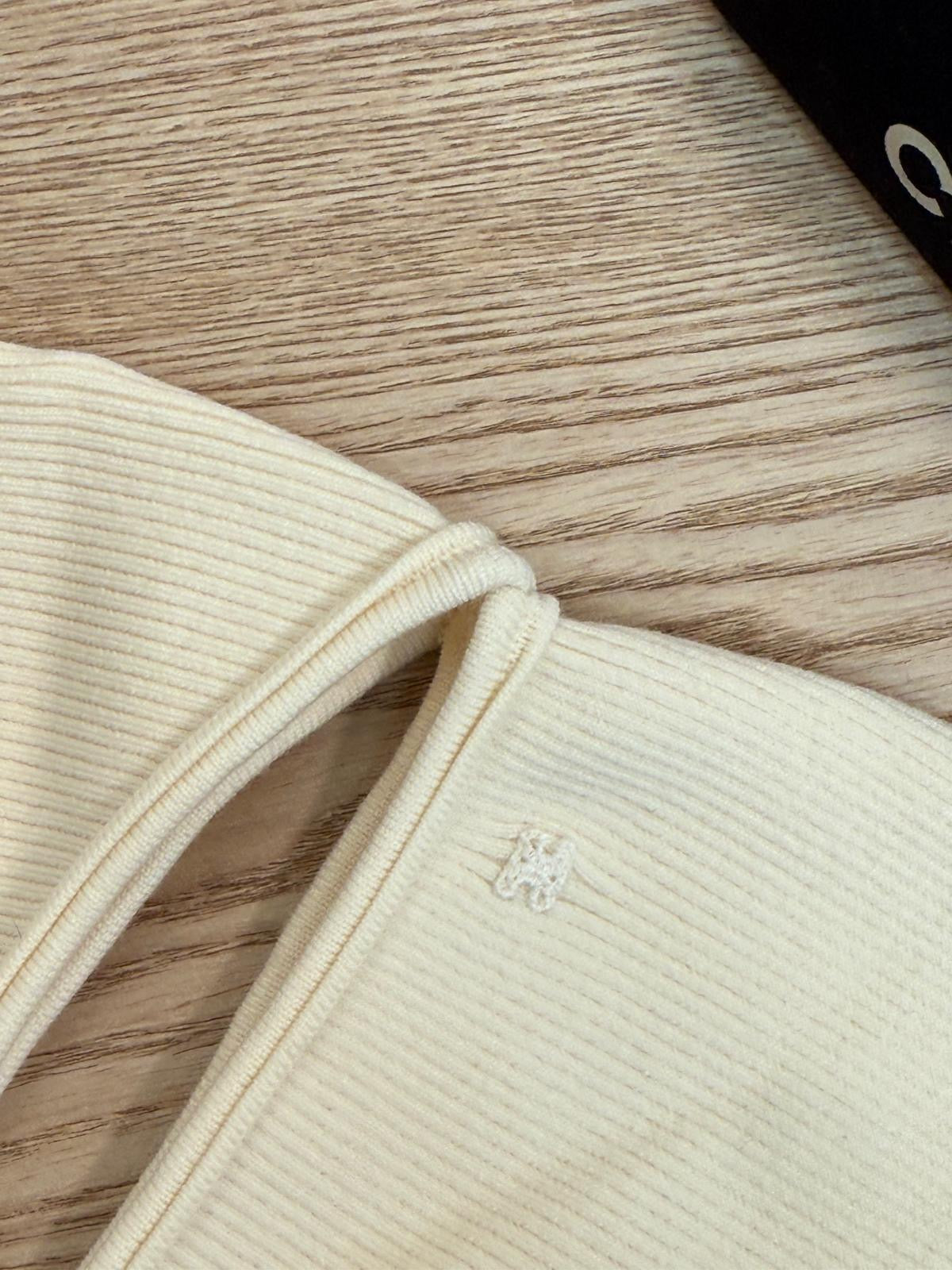 Celine Ribbed One-Shoulder Cut-Out Bodysuit - New In Tags Medium