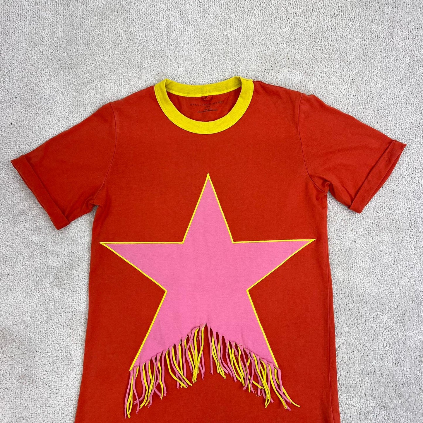 Kids Stella McCartney Orange Star Pink T-Shirt (Age 8)