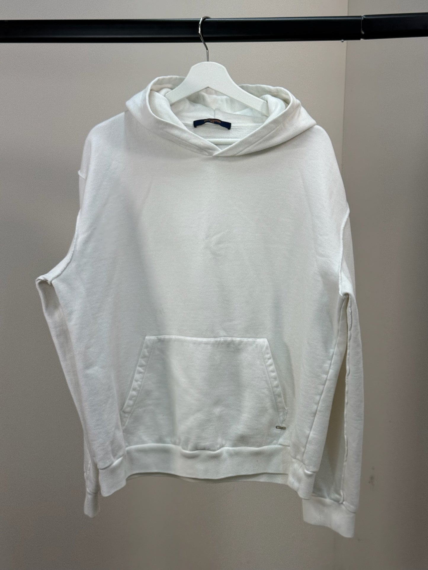 Louis Vuitton White Care Inside Out Hoodie - XXXXL