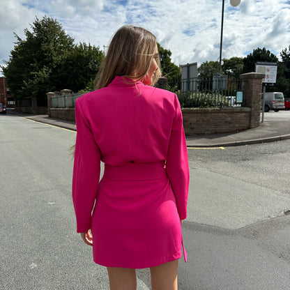 Karina Grimaldi Pink Wrap Around Dress (New In Tags-Small)