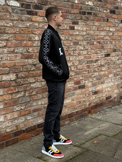 Hermes Black Multi Colour Crew Trainers- UK 10