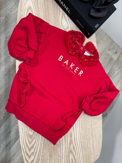 Kids Ted Baker Red Jumper – Age 3-4