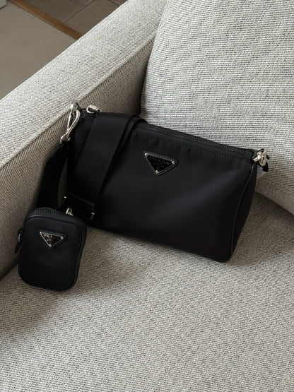 Prada Black Re Nylon Crossbody Bag- Brand New