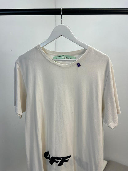 OFF-WHITE White Black Logo OFF T-Shirt - Large