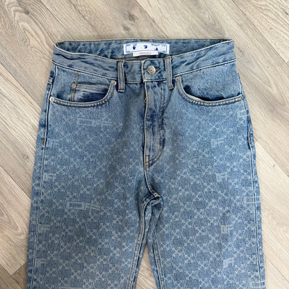Off-White Denim Monogram Straight Jeans – W27