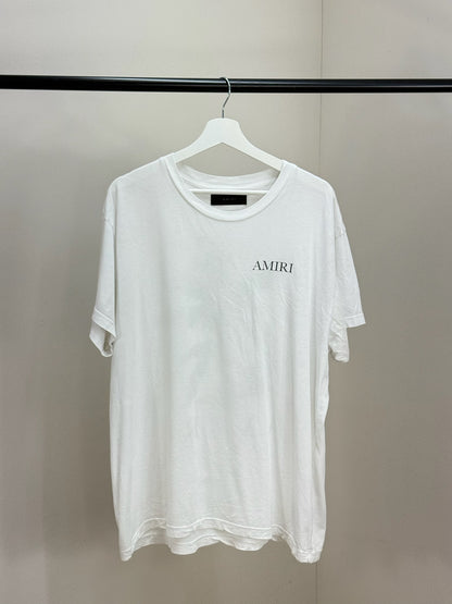 Amiri White Green Bandana Tree T-Shirt - 38/M