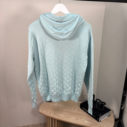 Louis Vuitton Pale Blue Monogram Hoody – XS