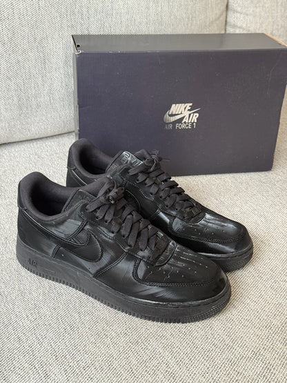 Nike Air Force 1 '07 Luxe Trainers in Black Leather - UK 7.5