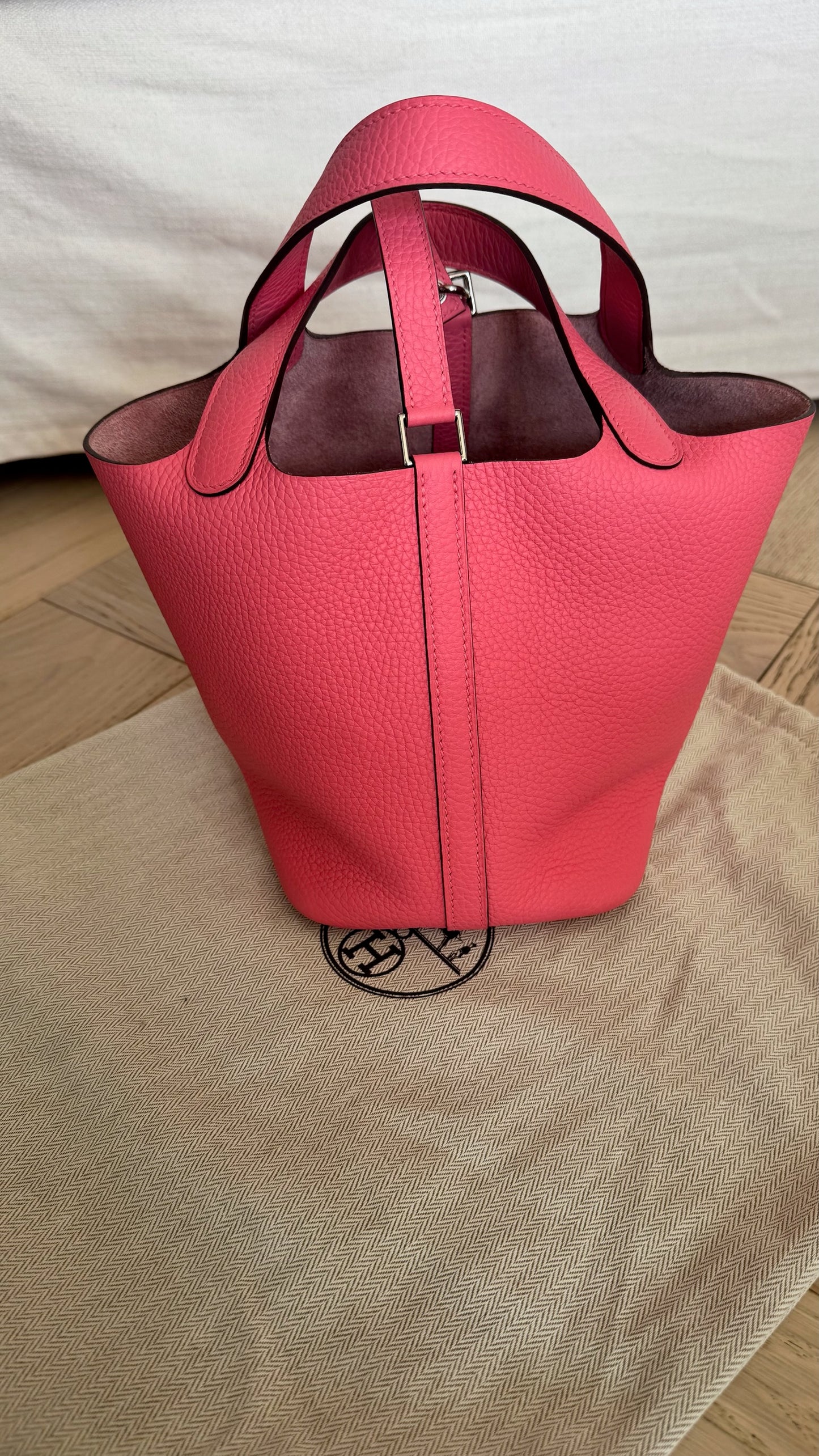Hermès Pink Clements Picotin lock bag