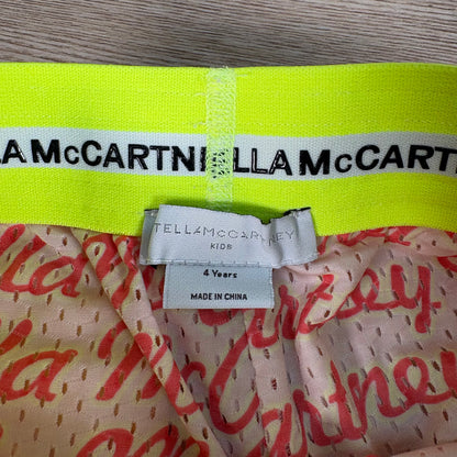 Kids Stella McCartney Coral Shell Shorts With Yellow Waistband – Age 4