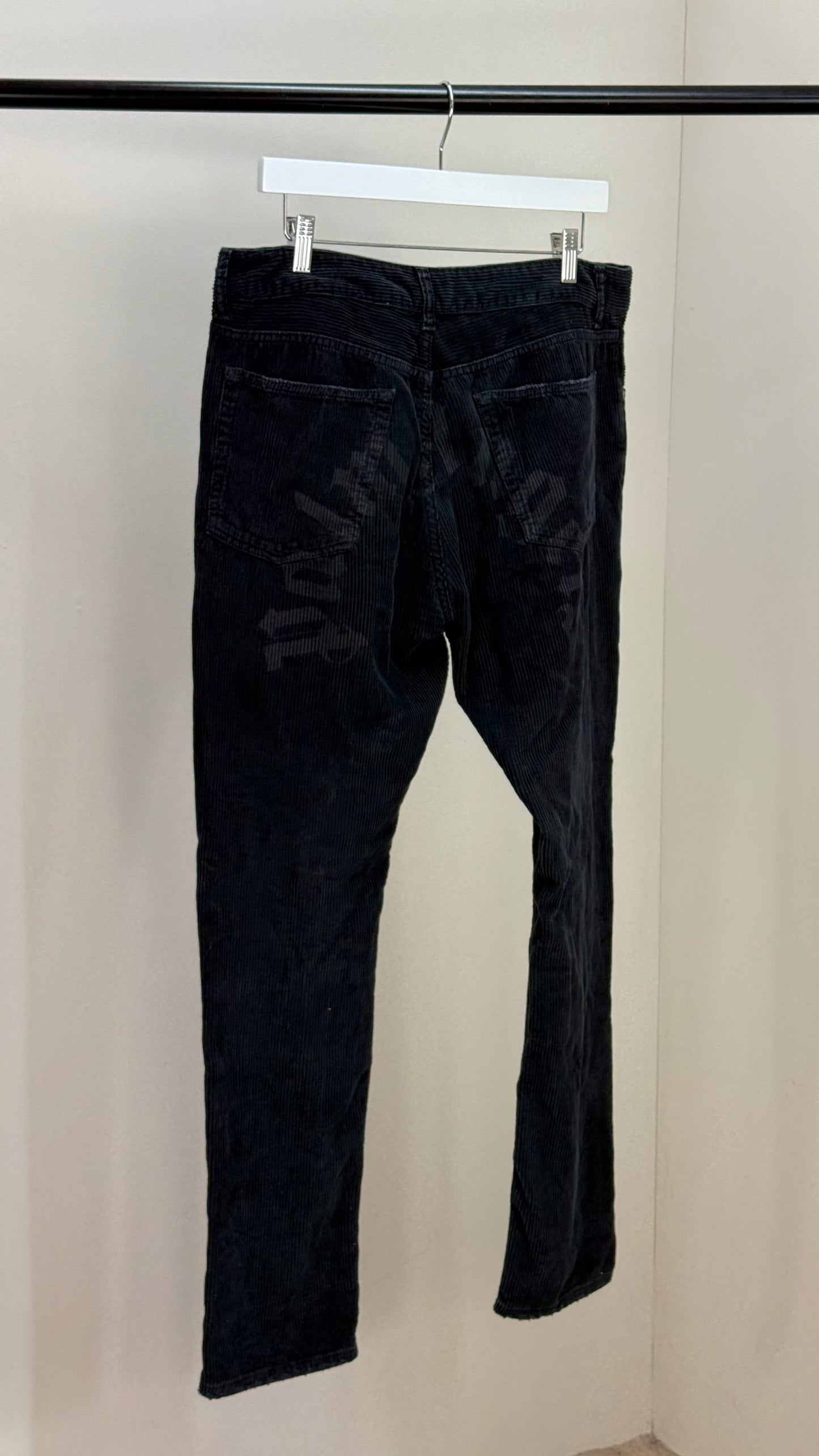Palm Angel Black ribbed logo jeans Excellent - 34