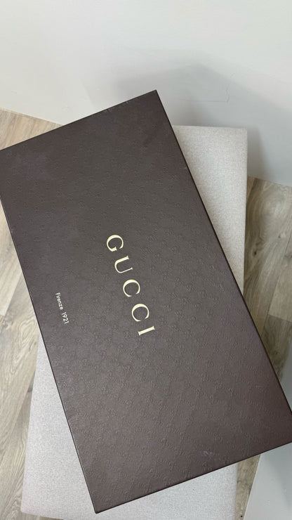 Gucci Black Leather Knee High Boot's - UK 4.5
