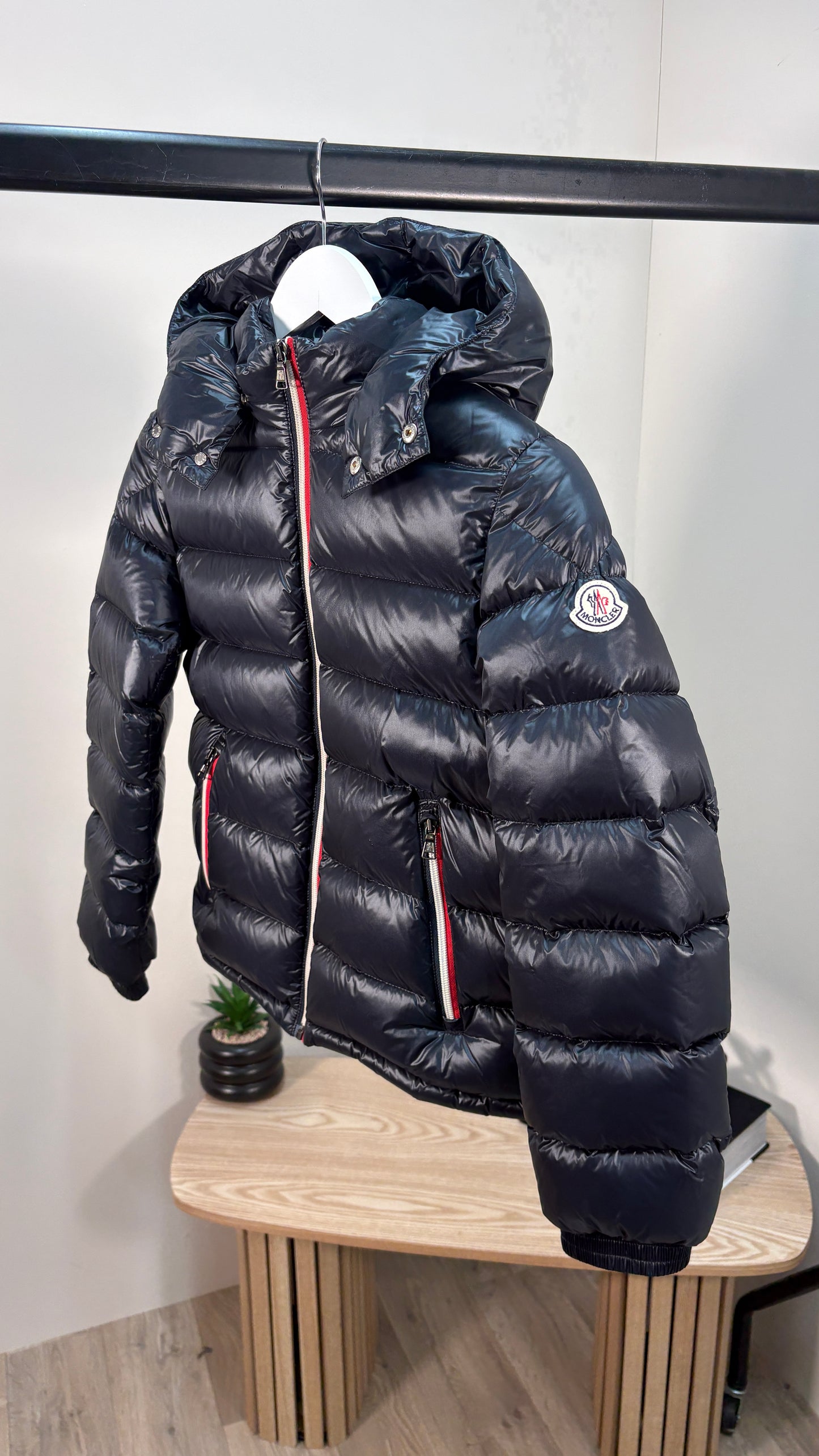 Moncler Navy Puffer Coat – 12Y