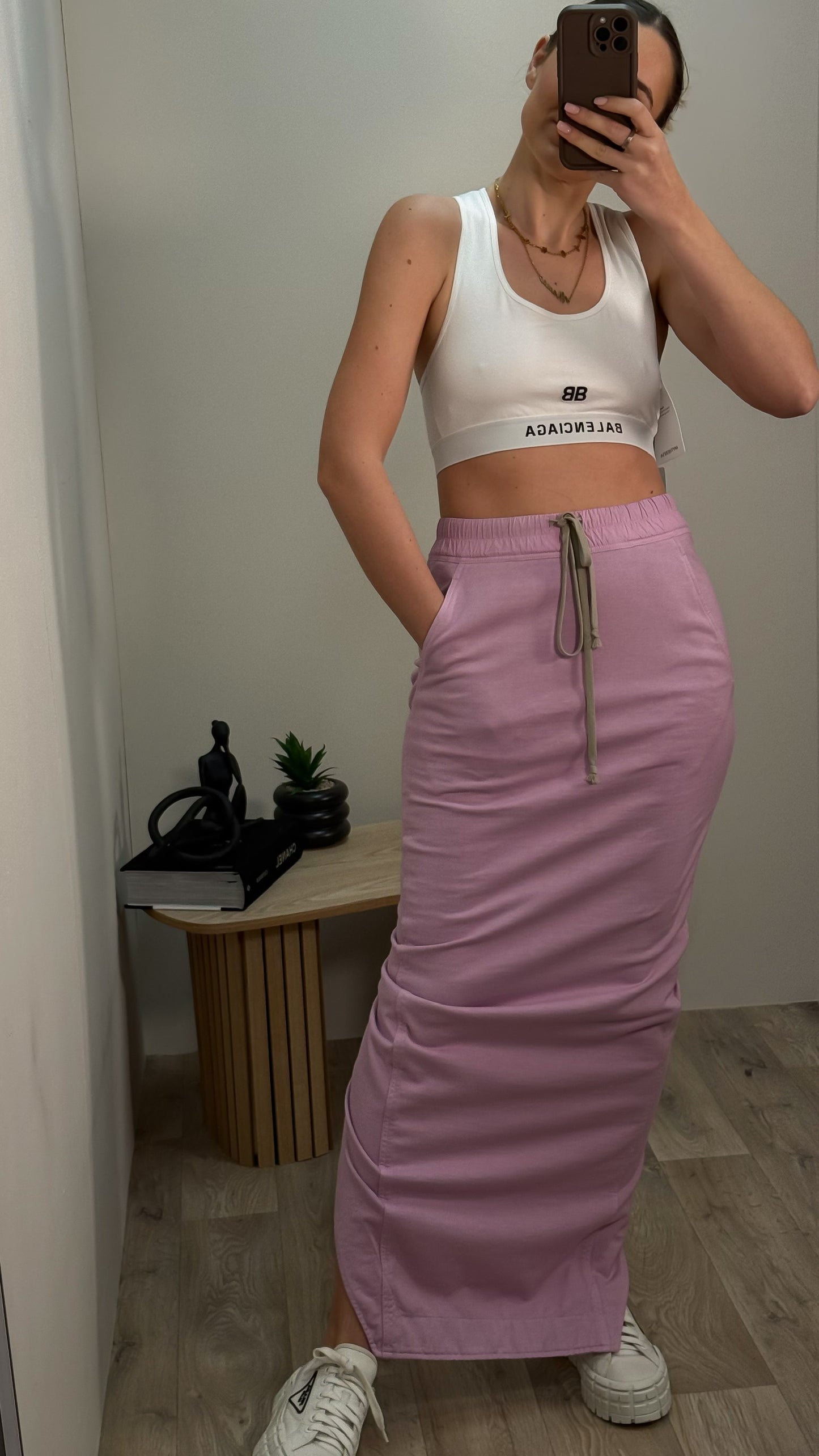 Rick Owens Pink Maxi Skirt - Small
